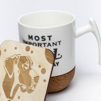 Intra απο ξύλο plywood  Χρώμα wenge 3mm-4mm πάχος - Σουβέρ κεφαλιού Great Dane, χαραγμένο Δίασταση 20x20 cm INTRAFABR-118736102 - Image 3