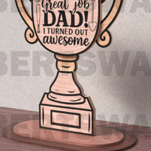 Intra απο ξύλο plywood  Χρώμα wenge 3mm-4mm πάχος - Μεγάλη δουλειά Dad Δίασταση 20x20 cm INTRAFABR-118736187