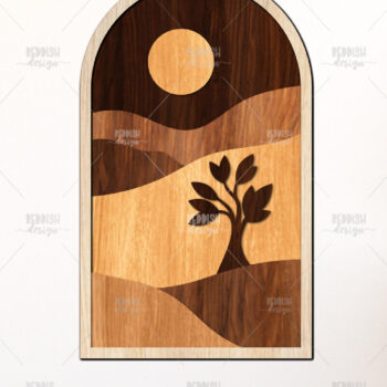 Intra απο ξύλο plywood  Χρώμα wenge 3mm-4mm πάχος - Greek Landscapes 3D Layered Δίασταση 40x50 cm INTRAFABR-44489256 - Image 2