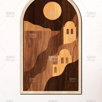 Intra απο ξύλο plywood  Χρώμα wenge 3mm-4mm πάχος - Greek Landscapes 3D Layered Δίασταση 40x50 cm INTRAFABR-44489256 - Image 10