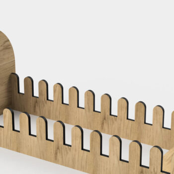 Intra απο ξύλο plywood  Χρώμα wenge 3mm-4mm πάχος - Βάση προβολής ευχετήριων καρτών Fi Δίασταση 10x15 cm INTRAFABR-119190029 - Image 8