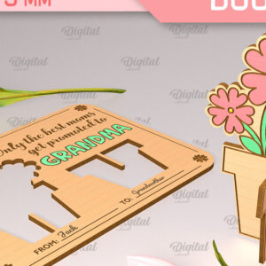 Intra απο ξύλο plywood  Χρώμα wenge 3mm-4mm πάχος - Ευχετήρια κάρτα λέιζερ. Μπουκέτο λουλουδιών Δίασταση 10x15 cm INTRAFABR-112322256