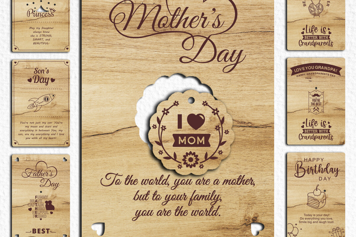 Intra απο ξύλο plywood  Χρώμα wenge 3mm-4mm πάχος - Πακέτο ευχετήριων καρτών Δίασταση 4x6 cm INTRAFABR-112322752