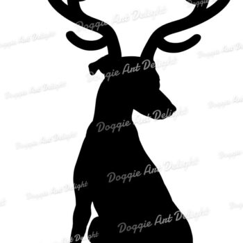 Intra απο ξύλο plywood  Χρώμα wenge 3mm-4mm πάχος - Greyhound Christmas Puppy Reindeer Δίασταση 15x15 cm INTRAFABR-112322777 - Image 2