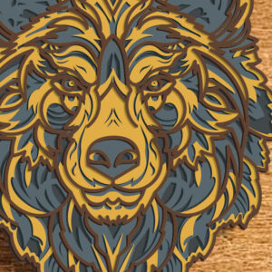 Intra απο ξύλο plywood  Χρώμα wenge 3mm-4mm πάχος - Grizzly Bear 4layers - Multi-Layer Δίασταση 30x20 cm INTRAFABR-69561854