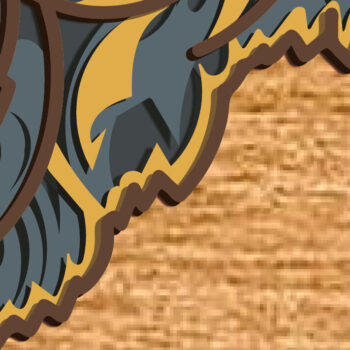 Intra απο ξύλο plywood  Χρώμα wenge 3mm-4mm πάχος - Grizzly Bear 4layers - Multi-Layer Δίασταση 30x20 cm INTRAFABR-69561854 - Image 6