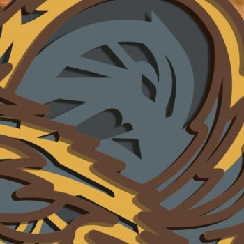 Intra απο ξύλο plywood  Χρώμα wenge 3mm-4mm πάχος - Grizzly Bear 4layers - Multi-Layer Δίασταση 30x20 cm INTRAFABR-69561854 - Image 7