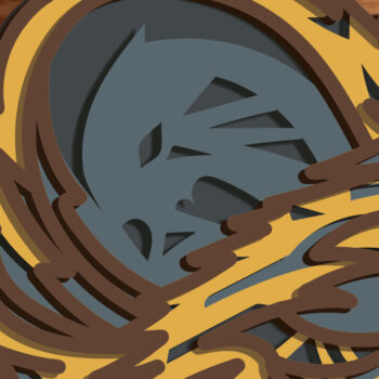 Intra απο ξύλο plywood  Χρώμα wenge 3mm-4mm πάχος - Grizzly Bear 4layers - Multi-Layer Δίασταση 30x20 cm INTRAFABR-69561854 - Image 8