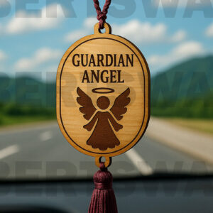 Intra απο ξύλο plywood  Χρώμα wenge 3mm-4mm πάχος - Κρεμάστρα αυτοκινήτου Guardian Angel – Δίασταση 4x4 cm INTRAFABR-115922518