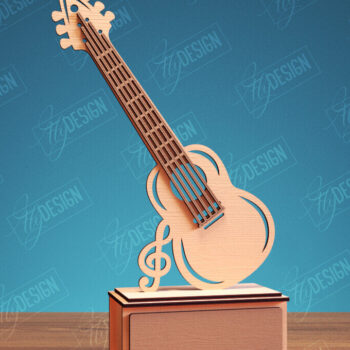 Intra απο ξύλο plywood  Χρώμα wenge 3mm-4mm πάχος - Βραβείο Guitar Trophy Bundle Δίασταση 20x20 cm INTRAFABR-77378298 - Image 6