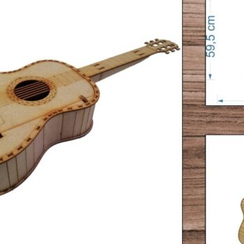 Intra απο ξύλο plywood  Χρώμα wenge 3mm-4mm πάχος - Κιθάρα - Κουτί - Δίασταση 20x20 cm INTRAFABR-75546108 - Image 1