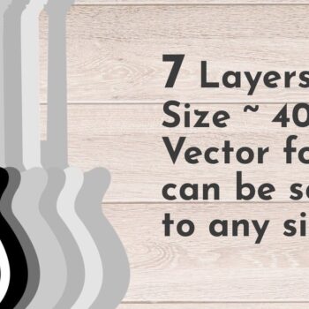 Intra απο ξύλο plywood  Χρώμα wenge 3mm-4mm πάχος - κοπής με λέιζερ κιθάρας, Country Music Δίασταση 40x50 cm INTRAFABR-75546130 - Image 1