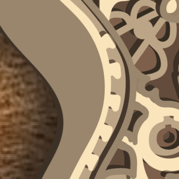 Intra απο ξύλο plywood  Χρώμα wenge 3mm-4mm πάχος - Κιθάρα - Πολυστρωματικά κομμένα αρχεία για λέιζερ Δίασταση 30x20 cm INTRAFABR-75546159 - Image 3