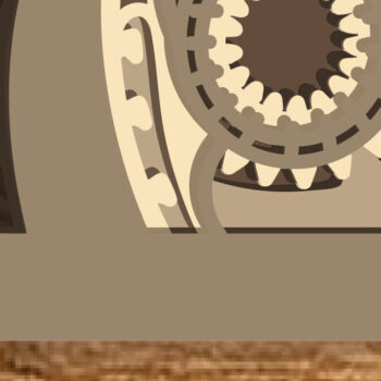 Intra απο ξύλο plywood  Χρώμα wenge 3mm-4mm πάχος - Κιθάρα - Πολυστρωματικά κομμένα αρχεία για λέιζερ Δίασταση 30x20 cm INTRAFABR-75546159 - Image 5