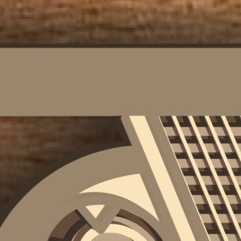 Intra απο ξύλο plywood  Χρώμα wenge 3mm-4mm πάχος - Κιθάρα - Πολυστρωματικά κομμένα αρχεία για λέιζερ Δίασταση 30x20 cm INTRAFABR-75546159 - Image 8