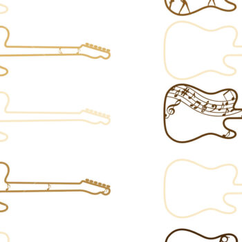 Intra απο ξύλο plywood  Χρώμα wenge 3mm-4mm πάχος - Κιθάρα - με λέιζερ πολλαπλών στρώσεων Δίασταση 9x26 cm INTRAFABR-75546189 - Image 2