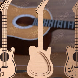 Intra απο ξύλο plywood  Χρώμα wenge 3mm-4mm πάχος - Θήκη επιλογής κιθάρας | Pick Box | Ιδέα δώρου Δίασταση 20x20 cm INTRAFABR-116204451