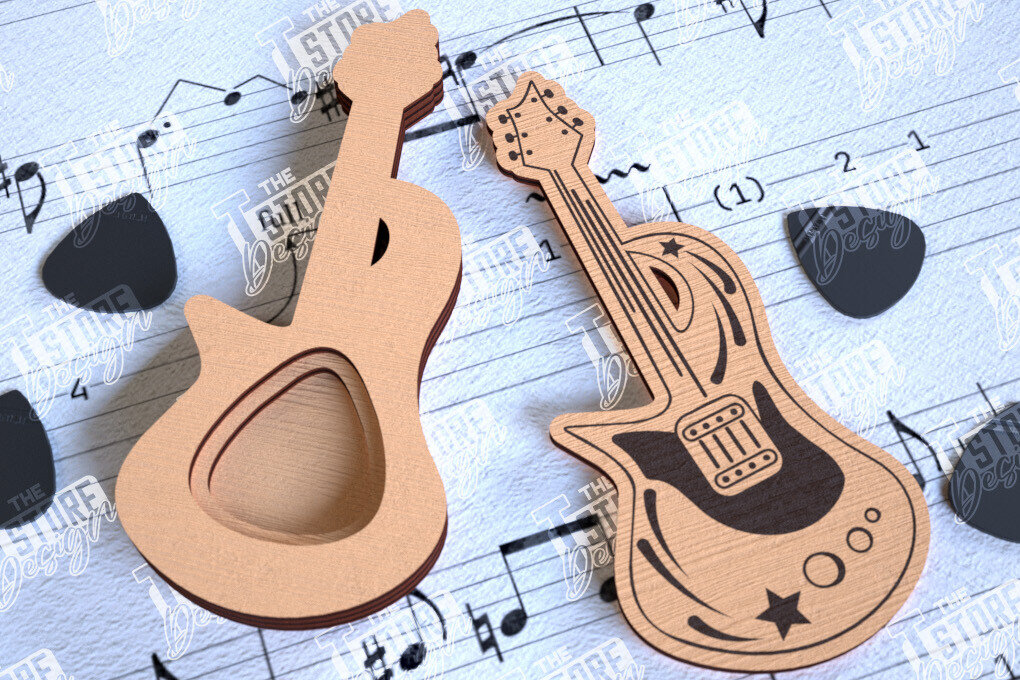 Intra απο ξύλο plywood  Χρώμα wenge 3mm-4mm πάχος - Θήκη κιθάρας |Θήκη επιλογής| Pick Box Δίασταση 20x20 cm INTRAFABR-112011684