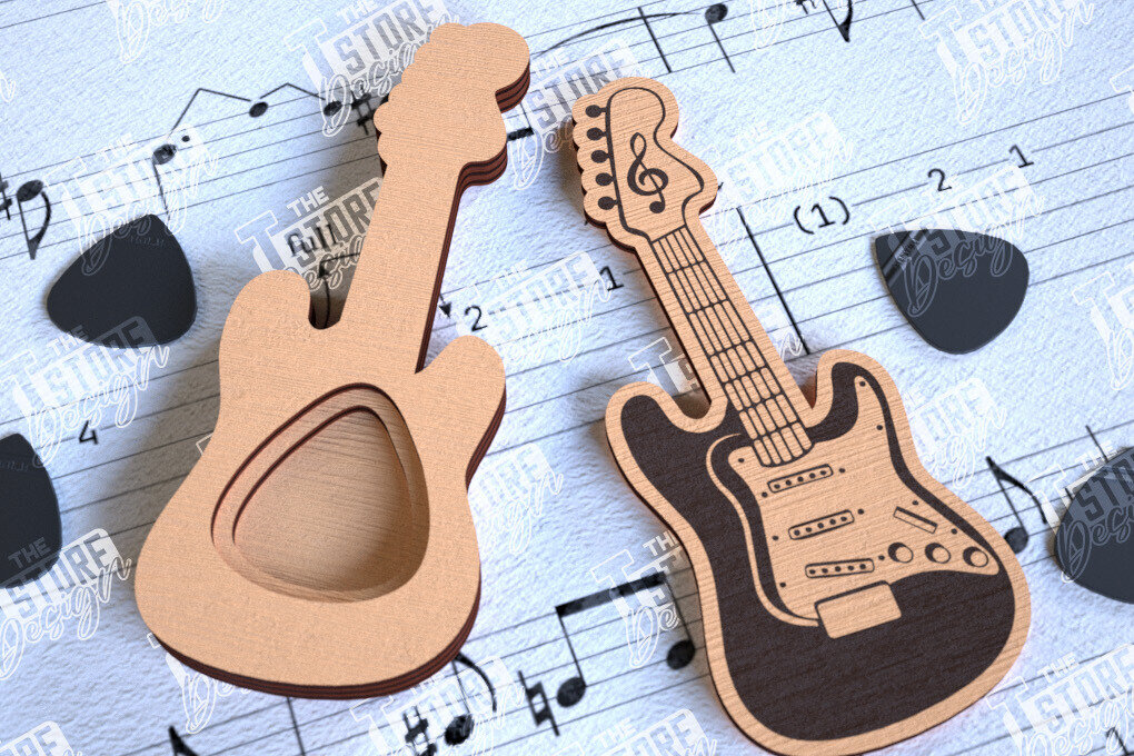 Intra απο ξύλο plywood  Χρώμα wenge 3mm-4mm πάχος - Θήκη κιθάρας |Θήκη επιλογής| Pick Box Δίασταση 20x20 cm INTRAFABR-112011743