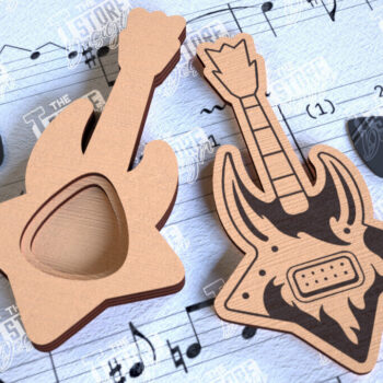 Intra απο ξύλο plywood  Χρώμα wenge 3mm-4mm πάχος - Θήκη κιθάρας |Θήκη επιλογής| Pick Box Δίασταση 20x20 cm INTRAFABR-25069733 - Image 1