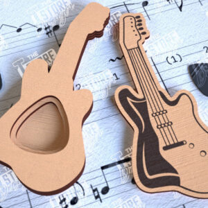 Intra απο ξύλο plywood  Χρώμα wenge 3mm-4mm πάχος - Θήκη κιθάρας |Θήκη επιλογής| Pick Box Δίασταση 20x20 cm INTRAFABR-28903007