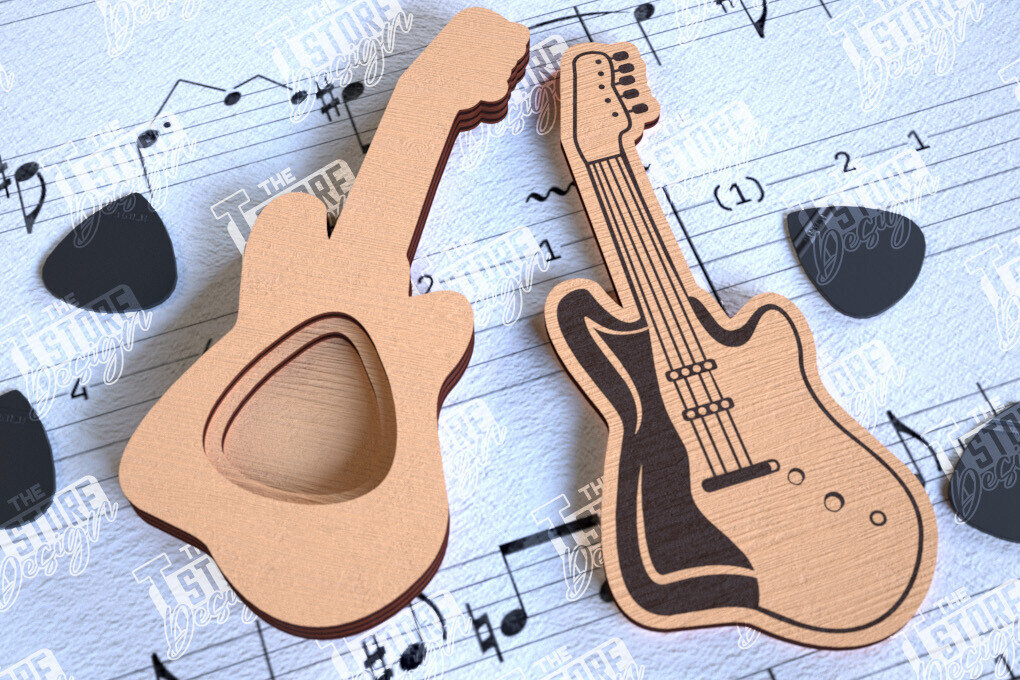 Intra απο ξύλο plywood  Χρώμα wenge 3mm-4mm πάχος - Θήκη κιθάρας |Θήκη επιλογής| Pick Box Δίασταση 20x20 cm INTRAFABR-28903007