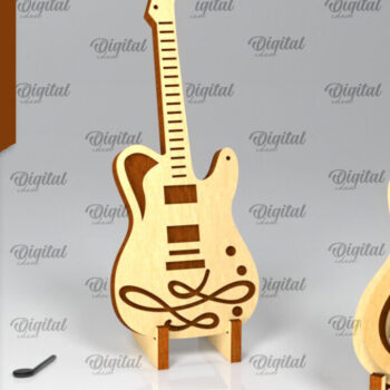 Intra απο ξύλο plywood  Χρώμα wenge 3mm-4mm πάχος - Πακέτο κοπής με λέιζερ Holders Pick Guitar Δίασταση 30x20 cm INTRAFABR-109880098 - Image 6