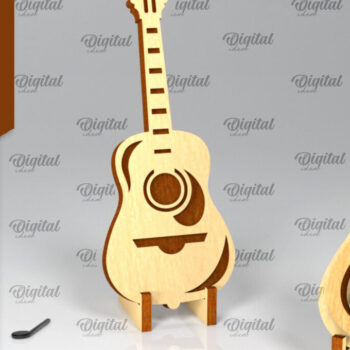 Intra απο ξύλο plywood  Χρώμα wenge 3mm-4mm πάχος - Πακέτο κοπής με λέιζερ Holders Pick Guitar Δίασταση 30x20 cm INTRAFABR-109880098 - Image 7