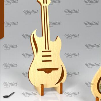 Intra απο ξύλο plywood  Χρώμα wenge 3mm-4mm πάχος - Πακέτο κοπής με λέιζερ Holders Pick Guitar Δίασταση 30x20 cm INTRAFABR-109880098 - Image 8