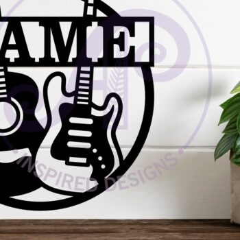 Intra απο ξύλο plywood  Χρώμα wenge 3mm-4mm πάχος - Κιθάρες με θέμα όνομα Laser Δίασταση 30x20 cm INTRAFABR-34076651 - Image 2