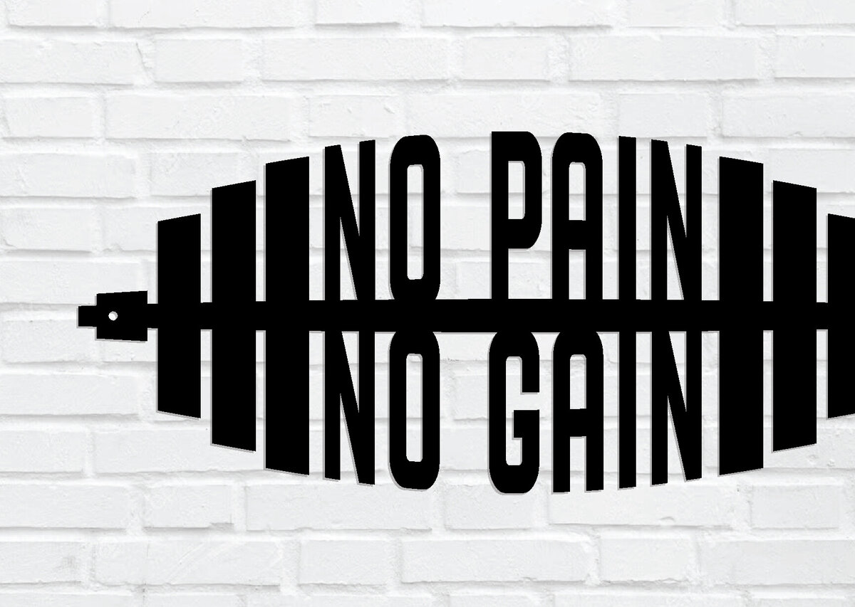 Intra απο ξύλο plywood  Χρώμα wenge 3mm-4mm πάχος - Gym Dumbbell Wall Art Decor Δίασταση 40x50 cm INTRAFABR-29863075