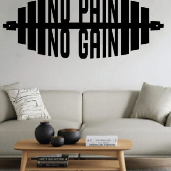 Intra απο ξύλο plywood Χρώμα wenge 3mm-4mm πάχος - Gym Dumbbell Wall Art Decor Δίασταση 40x50 cm INTRAFABR-29863075 - Image 3