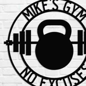 Intra απο ξύλο plywood  Χρώμα wenge 3mm-4mm πάχος - Gym Dumbbell Wall Art Decor Δίασταση 40x50 cm INTRAFABR-41158971