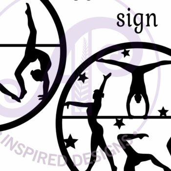 Intra απο ξύλο plywood  Χρώμα wenge 3mm-4mm πάχος - Gymnast Wall Art Sign, . Διάνυσμα Δίασταση 40x50 cm INTRAFABR-83113986 - Image 3