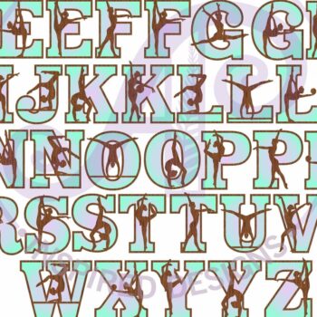 Intra απο ξύλο plywood  Χρώμα wenge 3mm-4mm πάχος - Γυμναστική Γυναικεία σιλουέτα γράμματα Δίασταση 30x20 cm INTRAFABR-29707119 - Image 5