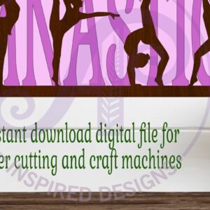 Intra απο ξύλο plywood  Χρώμα wenge 3mm-4mm πάχος - Gymnastics Layered Wall Art Sign, Δίασταση 40x50 cm INTRAFABR-29705781