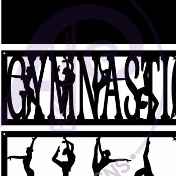 Intra απο ξύλο plywood  Χρώμα wenge 3mm-4mm πάχος - Gymnastics Layered Wall Art Sign, Δίασταση 40x50 cm INTRAFABR-29705781 - Image 3