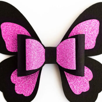 Intra απο ξύλο plywood  Χρώμα wenge 3mm-4mm πάχος - Πρότυπο φιόγκων μαλλιών πεταλούδας Δίασταση 20x20 cm INTRAFABR-102076638 - Image 4