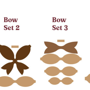 Intra απο ξύλο plywood  Χρώμα wenge 3mm-4mm πάχος - Πρότυπα φιόγκων μαλλιών DXF Cut Files Δίασταση 30x20 cm INTRAFABR-63088768 - Image 2