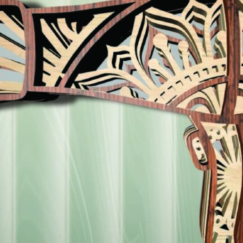 Intra απο ξύλο plywood  Χρώμα wenge 3mm-4mm πάχος - Εργαλεία μαλλιών, 4-5 στρώσεις, 3d Mandala Δίασταση 30x30 cm INTRAFABR-123828424 - Image 10