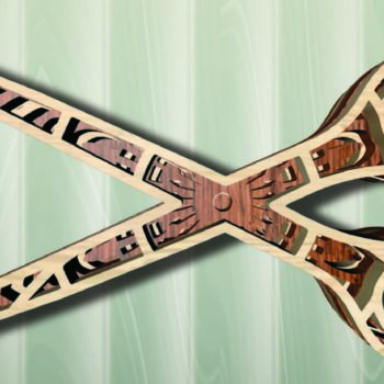 Intra απο ξύλο plywood  Χρώμα wenge 3mm-4mm πάχος - Εργαλεία μαλλιών, 4-5 στρώσεις, 3d Mandala Δίασταση 30x30 cm INTRAFABR-123828424 - Image 11