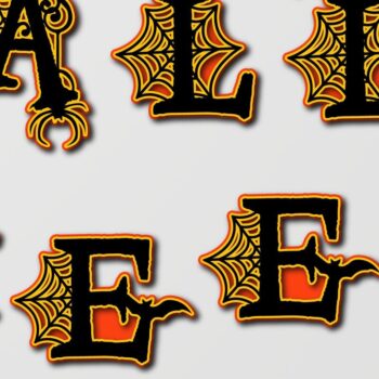 Intra απο ξύλο plywood  Χρώμα wenge 3mm-4mm πάχος - Πακέτο γραμματοσειρών 3D Halloween Δίασταση 40x50 cm INTRAFABR-18082582 - Image 2