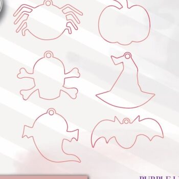 Intra απο ξύλο plywood Χρώμα wenge 3mm-4mm πάχος - Ετικέτες τσάντα αποκριών Laser Δίασταση 15x15 cm INTRAFABR-16074031 - Image 2