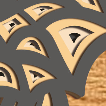 Intra απο ξύλο plywood  Χρώμα wenge 3mm-4mm πάχος - Halloween Bat 3D Layered/Bat Cut Δίασταση 15x15 cm INTRAFABR-20538298 - Image 4