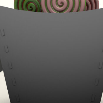 Intra απο ξύλο plywood  Χρώμα wenge 3mm-4mm πάχος - Πρότυπο αποκοπής τσάντας καραμέλας αποκριών νυχτερίδας Δίασταση 2x5 cm INTRAFABR-16077338 - Image 3