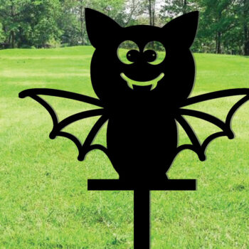 Intra απο ξύλο plywood  Χρώμα wenge 3mm-4mm πάχος - Halloween Bat Metal Garden Yard Stakes Δίασταση 30x40 cm INTRAFABR-17195377 - Image 1