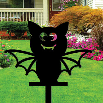 Intra απο ξύλο plywood  Χρώμα wenge 3mm-4mm πάχος - Halloween Bat Metal Garden Yard Stakes Δίασταση 30x40 cm INTRAFABR-17195377 - Image 2