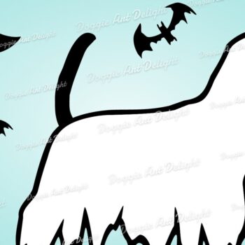 Intra απο ξύλο plywood Χρώμα wenge 3mm-4mm πάχος - Halloween Beagle Ghost Dog Png Dxf Δίασταση 15x15 cm INTRAFABR-22477208 - Image 1