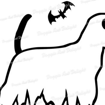 Intra απο ξύλο plywood Χρώμα wenge 3mm-4mm πάχος - Halloween Beagle Ghost Dog Png Dxf Δίασταση 15x15 cm INTRAFABR-22477208 - Image 2