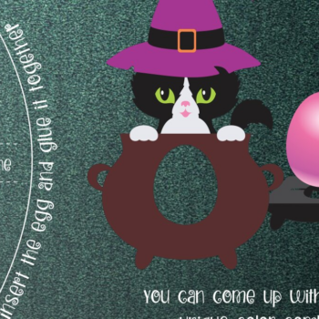 Intra απο ξύλο plywood  Χρώμα wenge 3mm-4mm πάχος - Πρότυπο θήκης αυγών μαύρης γάτας αποκριών Δίασταση 30x20 cm INTRAFABR-22482397 - Image 1